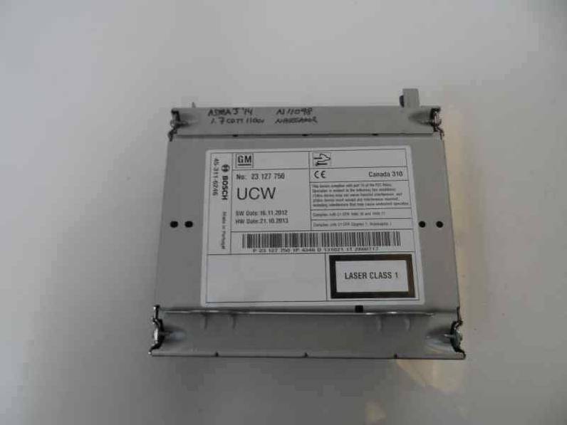 SISTEMA AUDIO RADIO CD OPEL ASTRA J LIM 2014 1.7 16V CDTI (110 CV)