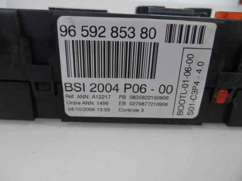 CAJA RELES FUSIBLES PEUGEOT 207 2007 1.6 HDI FAP (109 CV)