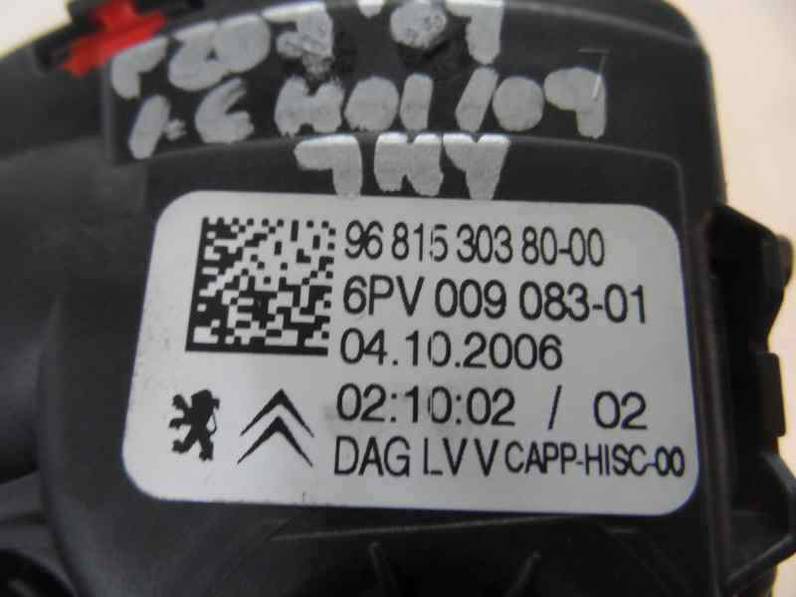 POTENCIOMETRO PEDAL PEUGEOT 207 2007 1.6 HDI FAP (109 CV)
