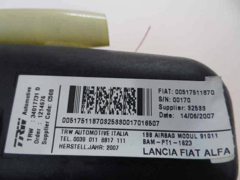 AIRBAG DELANTERO DERECHO FIAT BRAVO 2007 1.9 8V JTD (120 CV)