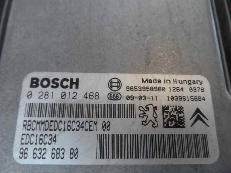 CENTRALITA MOTOR UCE CITROEN XSARA PICASSO 2009 1.6 16V HDI (90 CV)