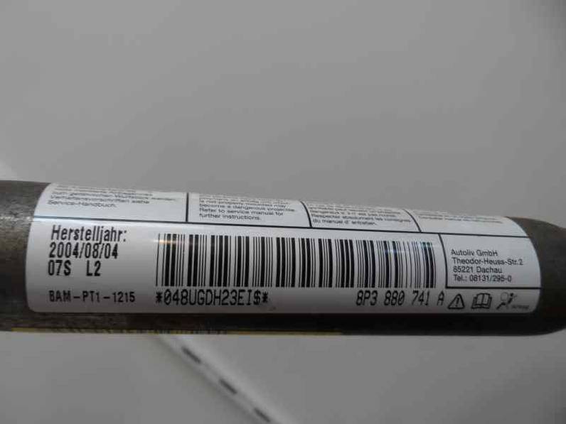 AIRBAG CORTINA DELANTERO IZQUIERDO AUDI A3 2004 1.9 TDI (105 CV)