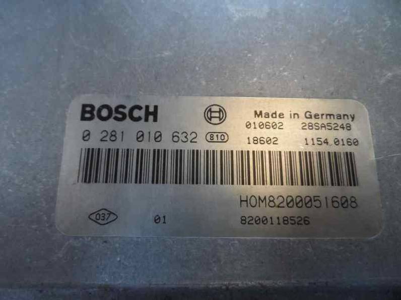 CENTRALITA MOTOR UCE RENAULT TRAFIC CAJA CERRADA 2001 1.9 D (82 CV)