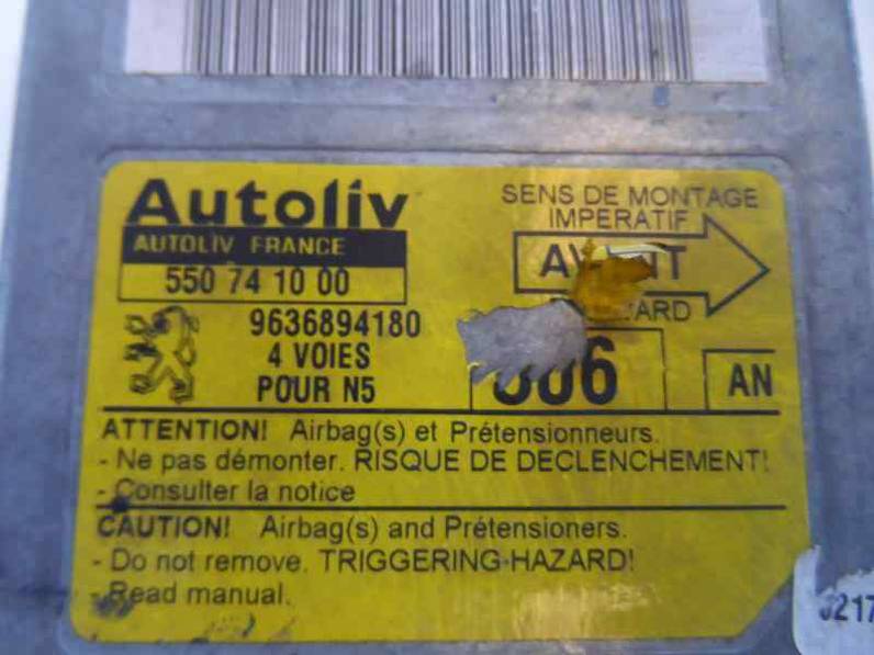 CENTRALITA AIRBAG PEUGEOT 306 BERLINA 3 4 5 PUERTAS 1999 1.9 D (69 CV)