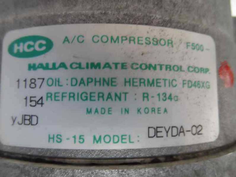COMPRESOR AIRE ACONDICIONADO HYUNDAI MATRIX 2004