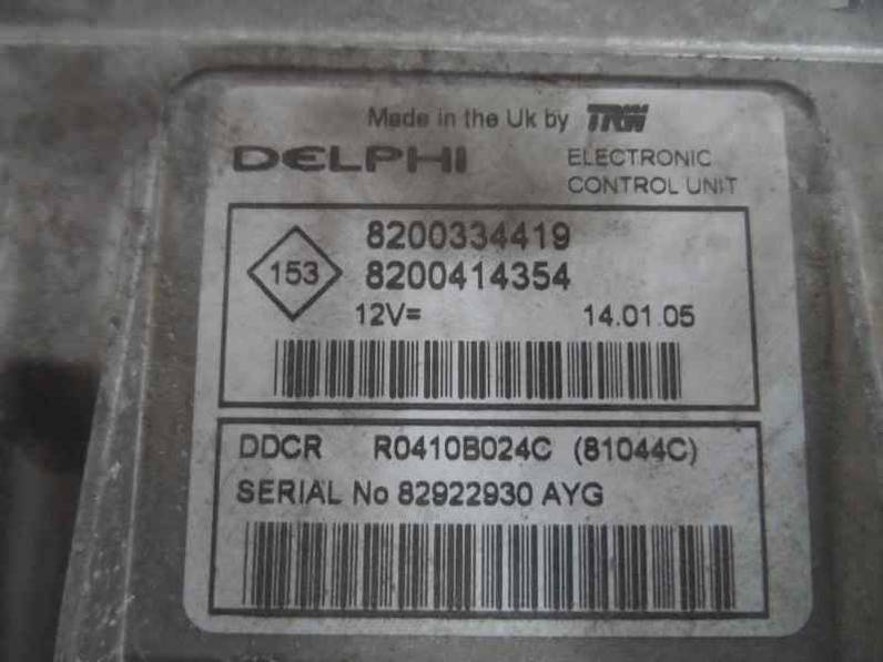 CENTRALITA MOTOR UCE RENAULT SCENIC II 2005 1.5 DCI D (101 CV)