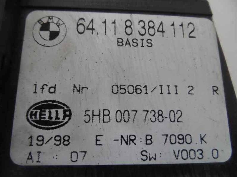 MANDO CLIMATIZADOR BMW SERIE 3 BERLINA 1998 2.8 24V (193 CV)