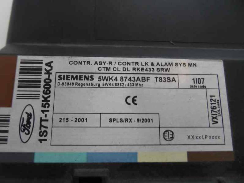 CENTRALITA CHECK CONTROL FORD MONDEO BERLINA 2001 2.0 TDCI TD (116 CV)