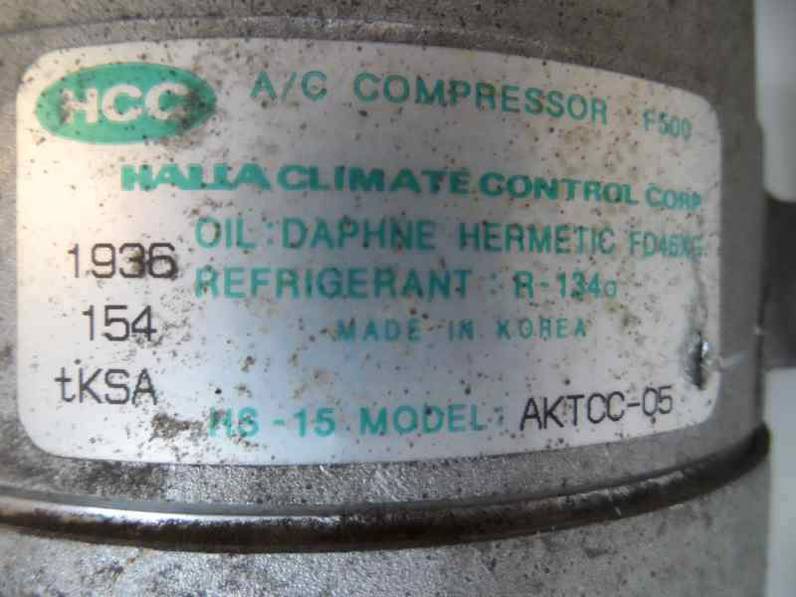 COMPRESOR AIRE ACONDICIONADO HYUNDAI ACCENT 1999 1.3 (84 CV)