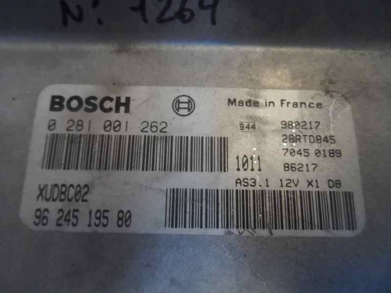 CENTRALITA MOTOR UCE PEUGEOT 406 BERLINA 1995 1.9 TURBODIESEL (90 CV)