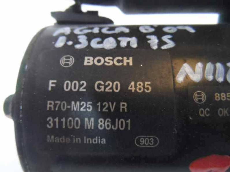 MOTOR ARRANQUE OPEL AGILA B 2009 1.3 16V CDTI (75 CV)