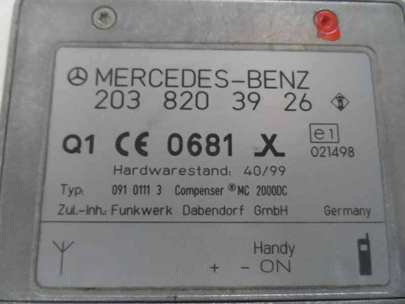 MODULO ELECTRONICO MERCEDES CLASE CLK COUPE 2001 2.3 COMPRESOR (197 CV)