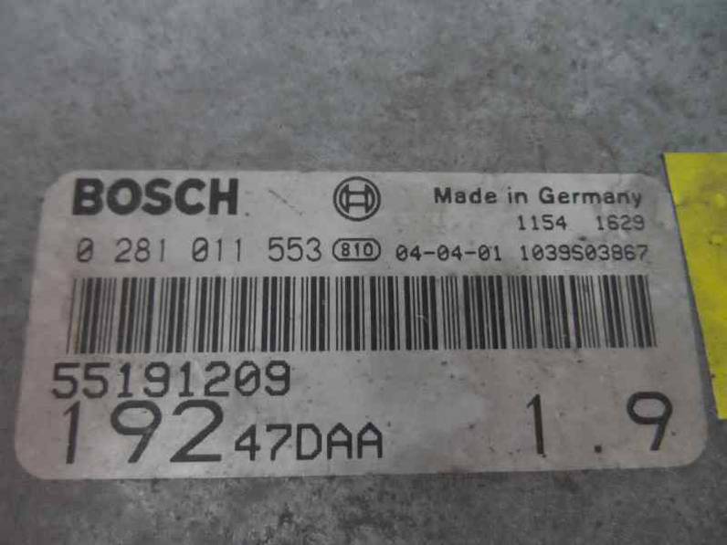 CENTRALITA MOTOR UCE FIAT STILO 2004 1.9 JTD (116 CV)