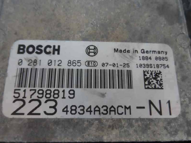 CENTRALITA MOTOR UCE FIAT DOBLO 2007 1.9 JTD (105 CV)