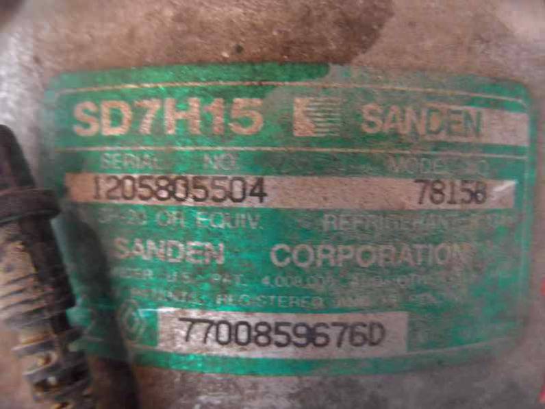 COMPRESOR AIRE ACONDICIONADO RENAULT LAGUNA 1995 2.0 (113 CV)