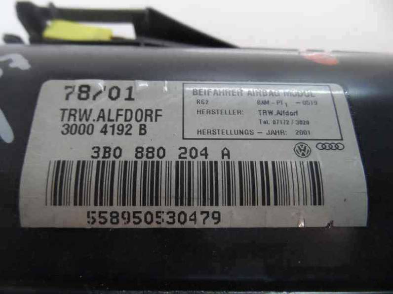 AIRBAG DELANTERO DERECHO VOLKSWAGEN PASSAT BERLINA 2001 1.9 TDI (131 CV)