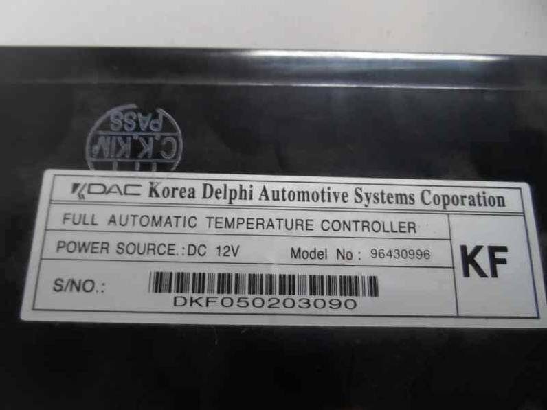 MANDO CLIMATIZADOR CHEVROLET NUBIRA BERLINA 2005 1.8 (122 CV)