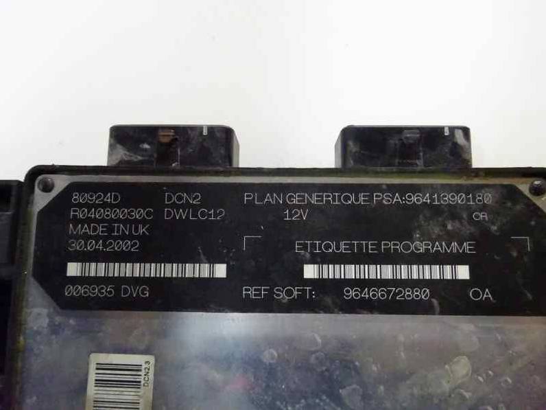 CENTRALITA MOTOR UCE PEUGEOT 206 BERLINA 2002 1.9 D (69 CV)