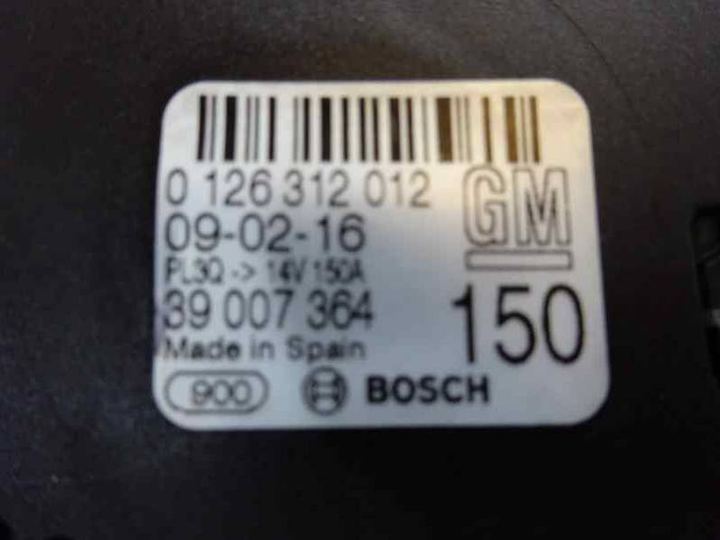 ALTERNADOR OPEL CORSA E 2016 1.3 16V CDTI (75 CV)