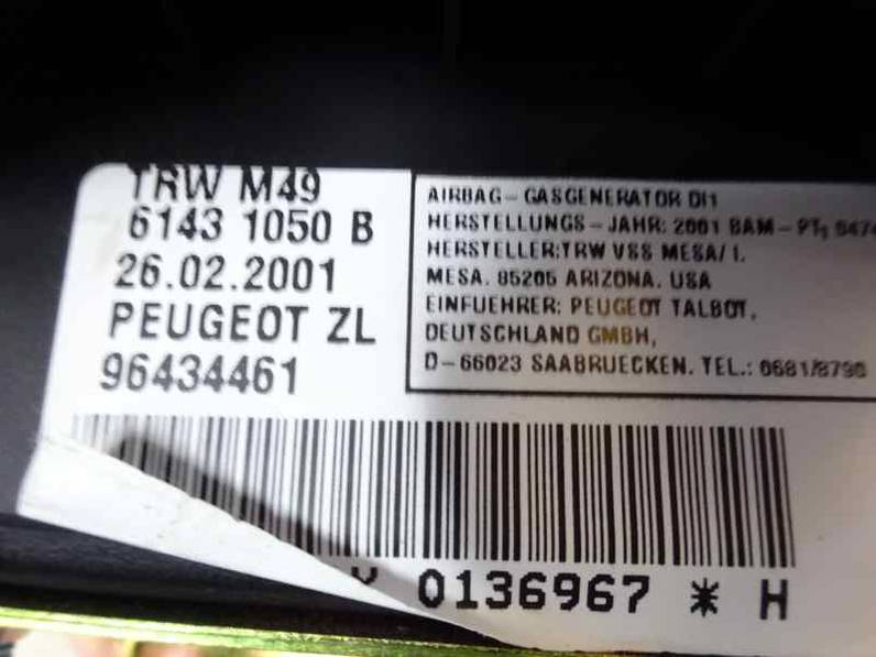 AIRBAG DELANTERO IZQUIERDO PEUGEOT PARTNER 2002 1.9 D (69 CV)