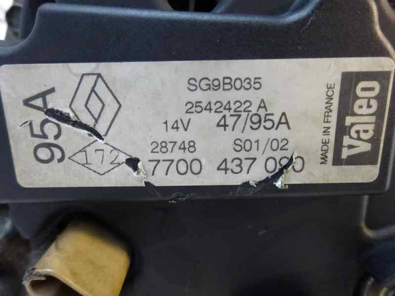 ALTERNADOR RENAULT CLIO II FASE II 2002 1.2 (75 CV)