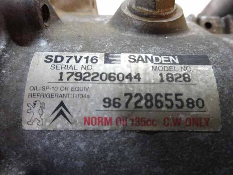 COMPRESOR AIRE ACONDICIONADO CITROEN BERLINGO 2005 1.6 16V HDI (75 CV)