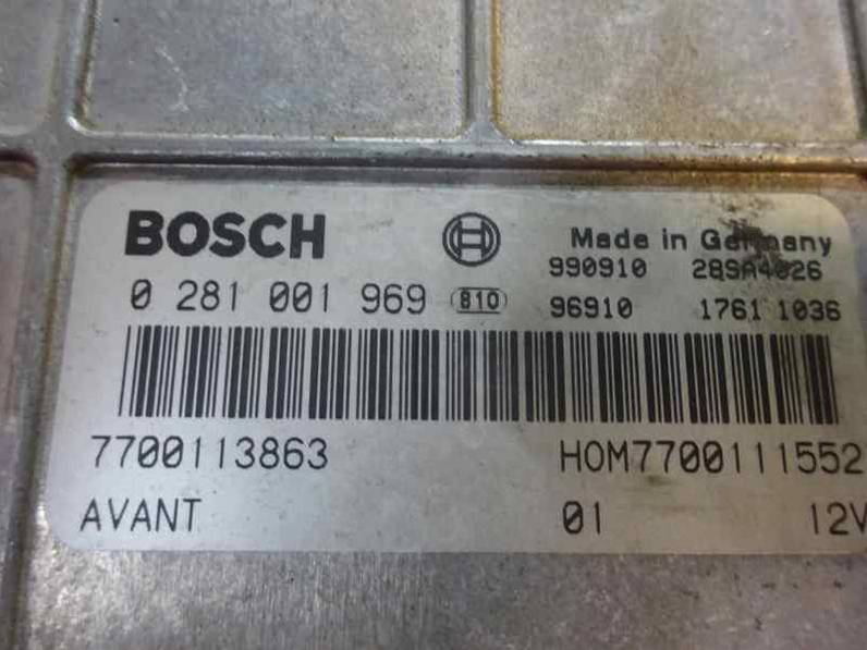 CENTRALITA MOTOR UCE RENAULT MEGANE I COACH COUPE 1999 1.9 DTI D (98 CV)