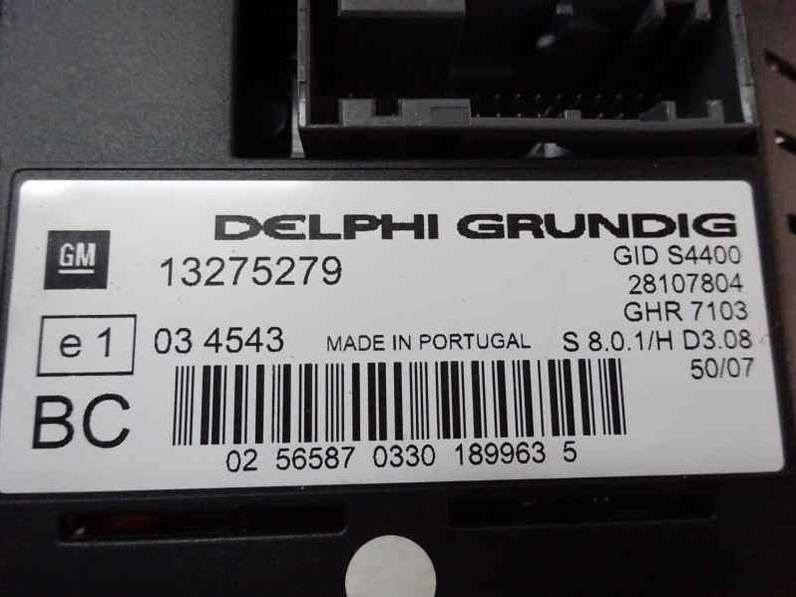 PANTALLA MULTIFUNCION OPEL CORSA D 2008 1.3 16V CDTI (75 CV)