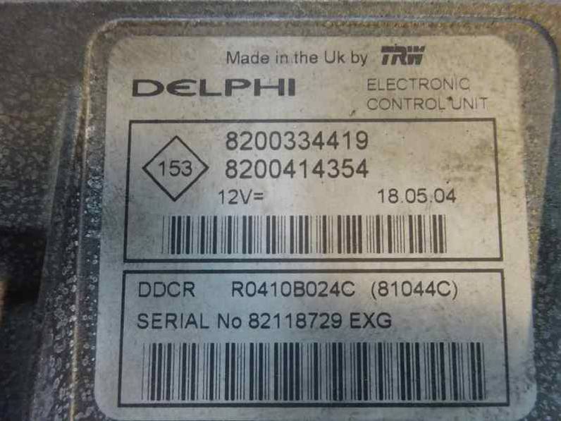 CENTRALITA MOTOR UCE RENAULT MEGANE II BERLINA 5P 2004 1.5 DCI D (101 CV)