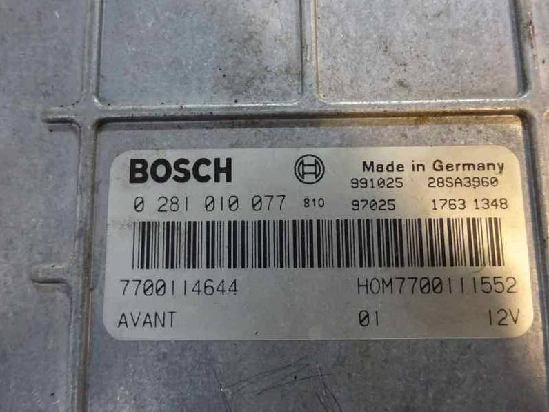 CENTRALITA MOTOR UCE RENAULT SCENIC 1999 1.9 DTI D (98 CV)