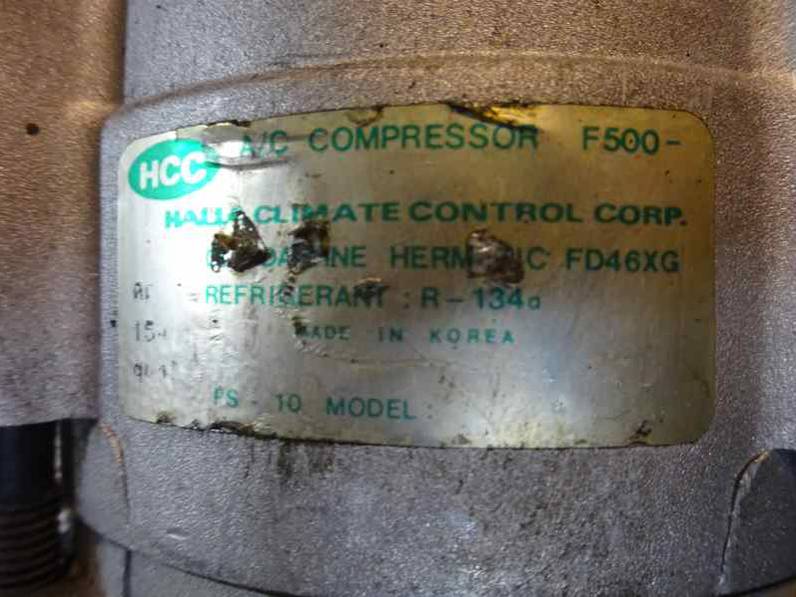 COMPRESOR AIRE ACONDICIONADO HYUNDAI ACCENT 1996 1.5 12V (88 CV)