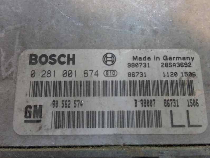 CENTRALITA MOTOR UCE OPEL ASTRA G BERLINA 1998 2.0 16V DI (82 CV)