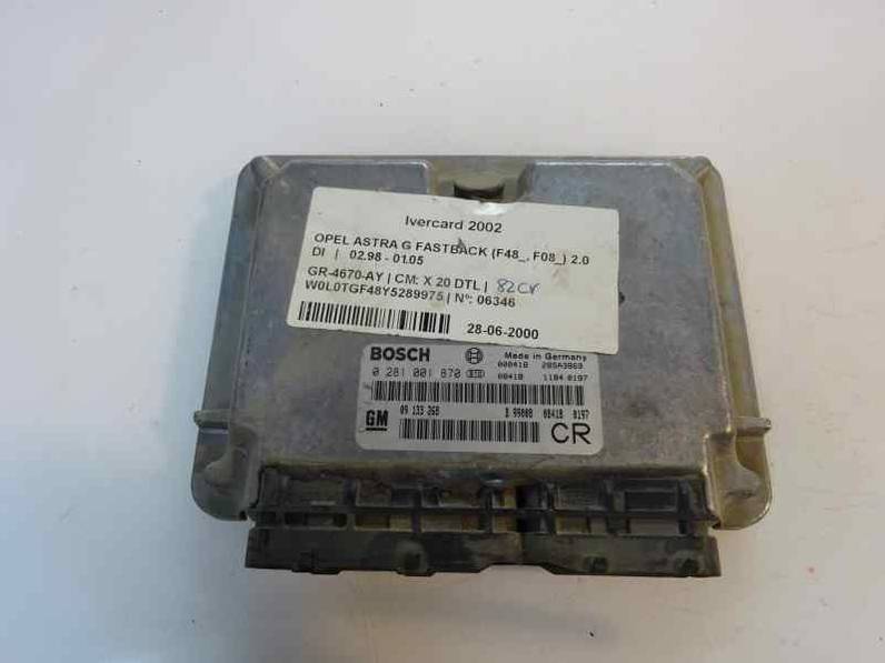CENTRALITA MOTOR UCE OPEL ASTRA G BERLINA 1998 2.0 16V DI (82 CV)