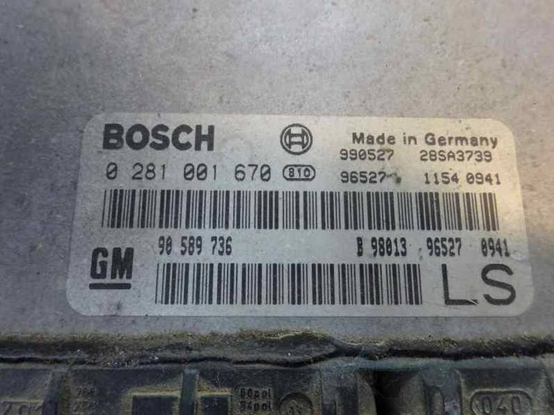 CENTRALITA MOTOR UCE OPEL ASTRA G BERLINA 1998 1.7 TURBODIESEL (68 CV)