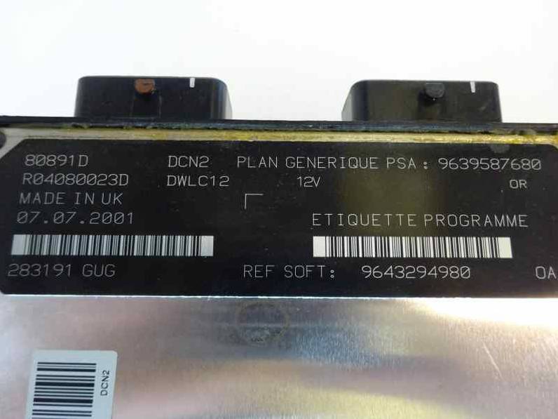 CENTRALITA MOTOR UCE CITROEN XSARA BERLINA 2001 1.9 D (69 CV)