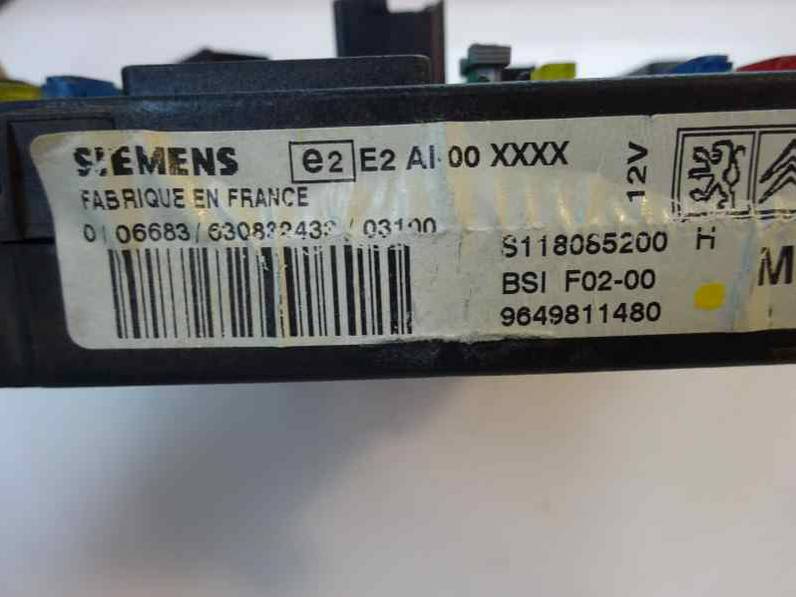 CAJA RELES FUSIBLES CITROEN C3 2003 1.4 HDI (68 CV)