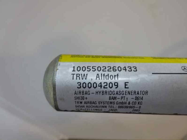 AIRBAG CORTINA DELANTERO IZQUIERDO MERCEDES CLASE C BERLINA 2004 2.2 CDI (122 CV)