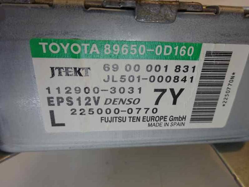 MODULO ELECTRONICO TOYOTA YARIS 2010 1.4 TURBODIESEL (90 CV)