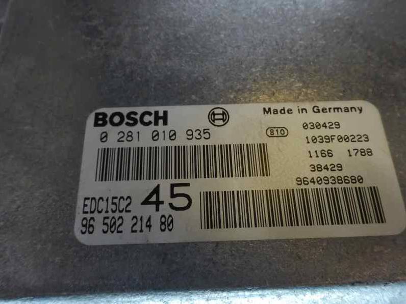 CENTRALITA MOTOR UCE PEUGEOT 307 BREAK SW 2003 2.0 HDI (90 CV)