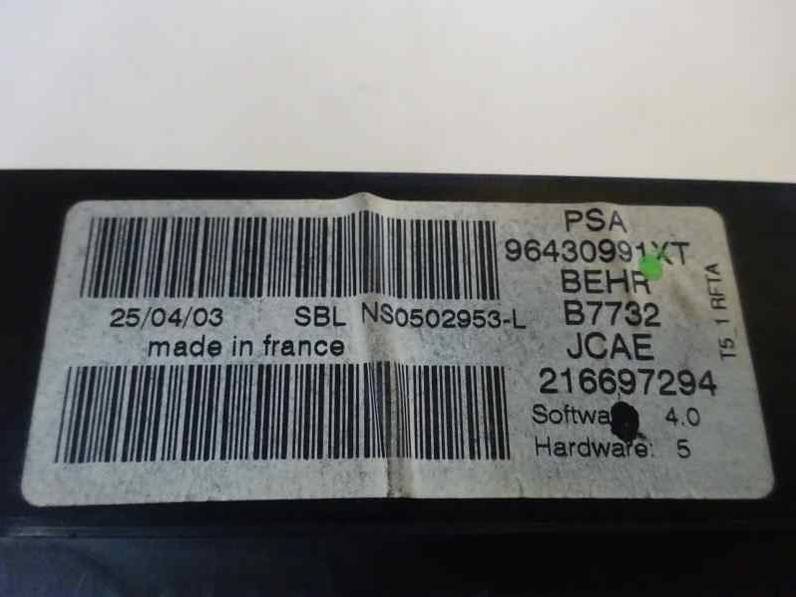 MANDO CLIMATIZADOR PEUGEOT 307 BREAK SW 2003 2.0 HDI (90 CV)