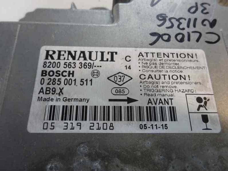 CENTRALITA AIRBAG RENAULT CLIO III 2006 1.5 DCI D (86 CV)