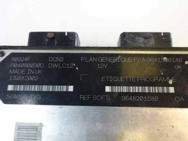 CENTRALITA MOTOR UCE PEUGEOT 206 BERLINA 2002 1.9 D (69 CV)