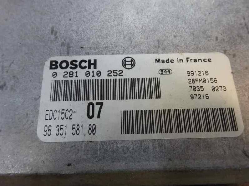 CENTRALITA MOTOR UCE CITROEN XANTIA BERLINA 2000 2.0 HDI (90 CV)