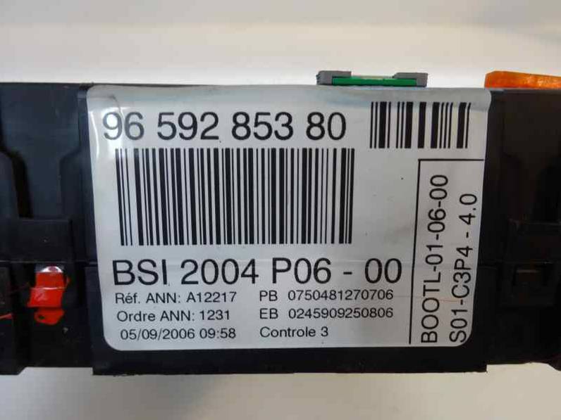 CAJA RELES FUSIBLES PEUGEOT 207 2007 1.6 16V HDI (90 CV)