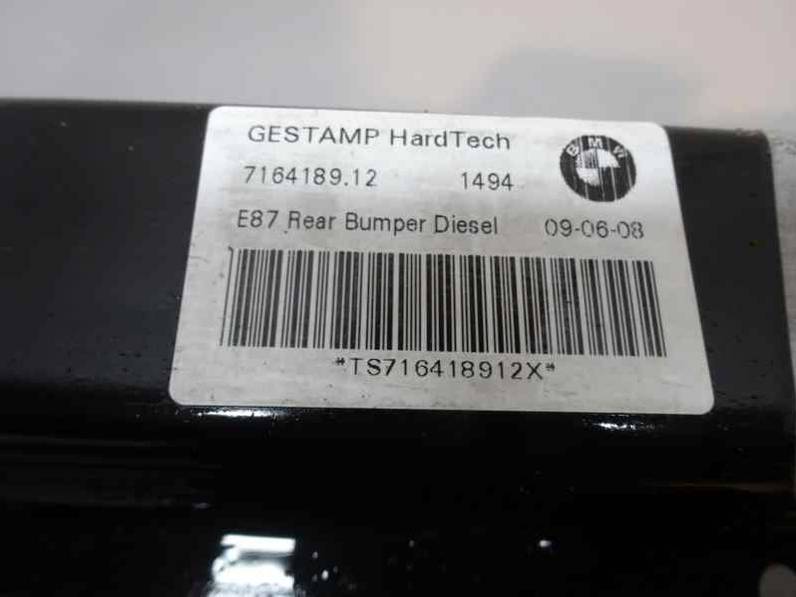 REFUERZO PARAGOLPES TRASERO BMW SERIE 1 BERLINA 2008 2.0 TURBODIESEL (143 CV)