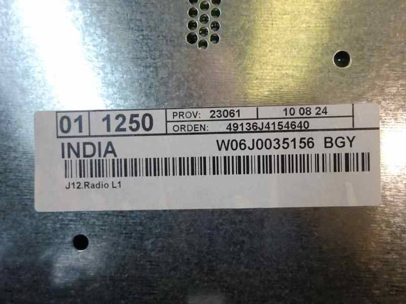 SISTEMA AUDIO RADIO CD SEAT IBIZA SC 2013 1.6 TDI (90 CV)