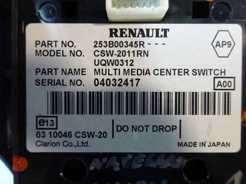 MANDO MULTIFUNCION RENAULT MEGANE III SPORT TOURER 2011 1.5 DCI D FAP (90 CV)