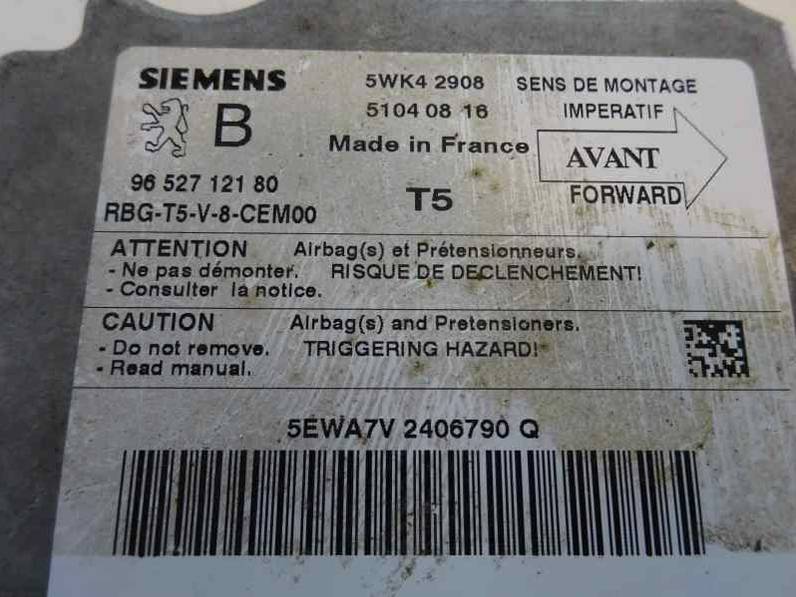 CENTRALITA AIRBAG PEUGEOT 307 BREAK SW 2005 2.0 HDI (90 CV)