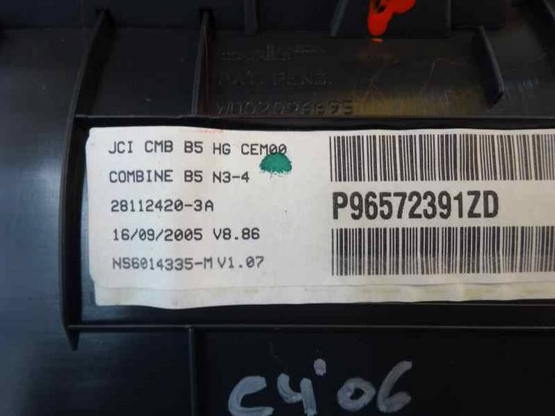 CUADRO INSTRUMENTOS CITROEN C4 BERLINA 2006 1.6 16V HDI (90 CV)