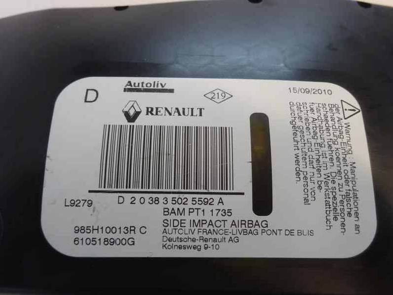 AIRBAG DELANTERO DERECHO RENAULT MEGANE III BERLINA 5 P 2010 1.5 DCI D (106 CV)